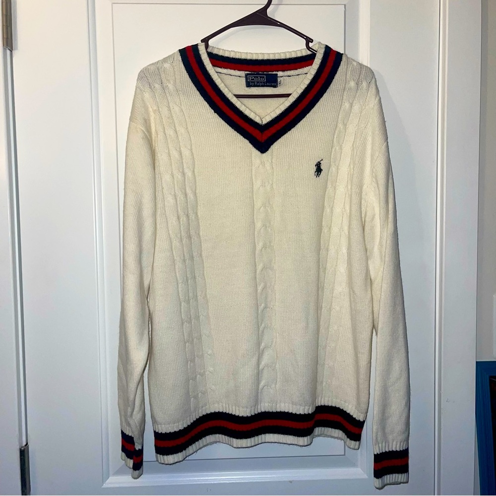 Y2K Polo by Ralph Lauren V-Neck Sweater